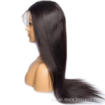 Original 200% Kinky Density 12A 100% Natural Black Water Wave Full 360 100 Perruque Lace Front Human Hair Wig